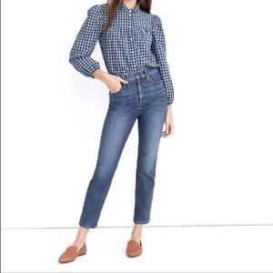 MADEWELL Stovepipe Crop Jeans- Antoine Wash